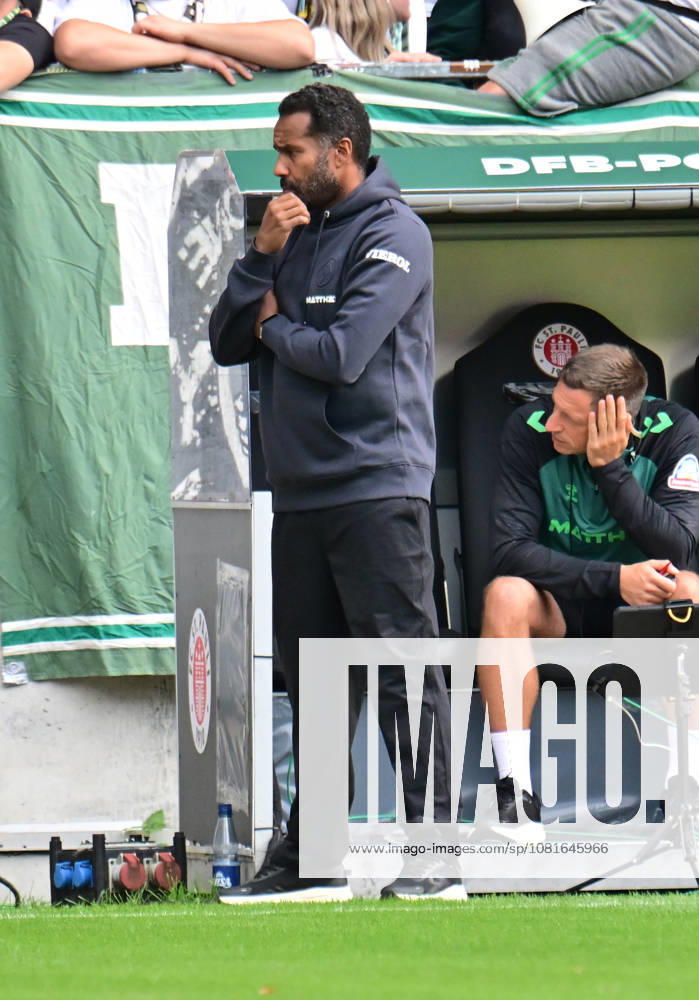 GER Fußball, Männer,DFB Pokal, 1.Runde Saison 2026 2027, Hamburg, Lüneburger SK vs Werder Bremen Trainer Daniel Thioune (Werder) DFB DFL regulations prohibit any use of photographs as image sequences and or quasi-video) Hamburg Millerntorstadion Hamburg Deutschland