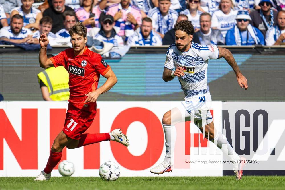 Fußball DFB-Pokal MSV Duisburg - SV Elversberg am 22.08.26 in der Schauinsland-Reisen Arena in Duisburg Lex Tyger Lobinger ( Duisburg ) Duisburg
