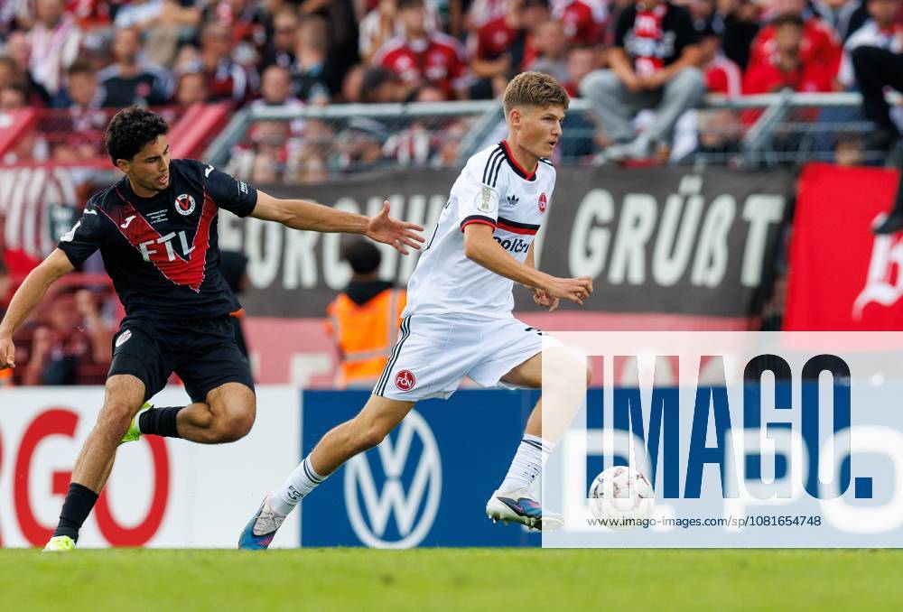 Fussball - Saison 2026 2027 - DFB Pokal Vereinspokal - 01. Runde: Viktoria Köln - 1. FC Nürnberg Nuernberg FCN ( Club ) - Sportfoto Zink DaMa - - regulations prohibit any use of photographs as image sequences and or quasi-video - Kristian Mandic (36, 1. FC Nürnberg FCN )