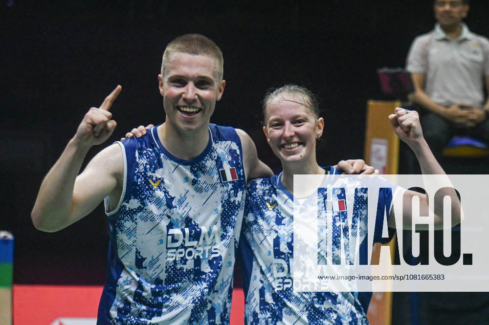 India BWF Championships 2026 France s Thom Gicque and Delphine Delrue pose for a picture after defeating China s Jiang Zhen Bang and Wei Ya Xin during the Mixed Doubles Semi Finals of the BWF World Championships 2026 in New Delhi, India, on August 22, 2026. New Delhi Delhi India