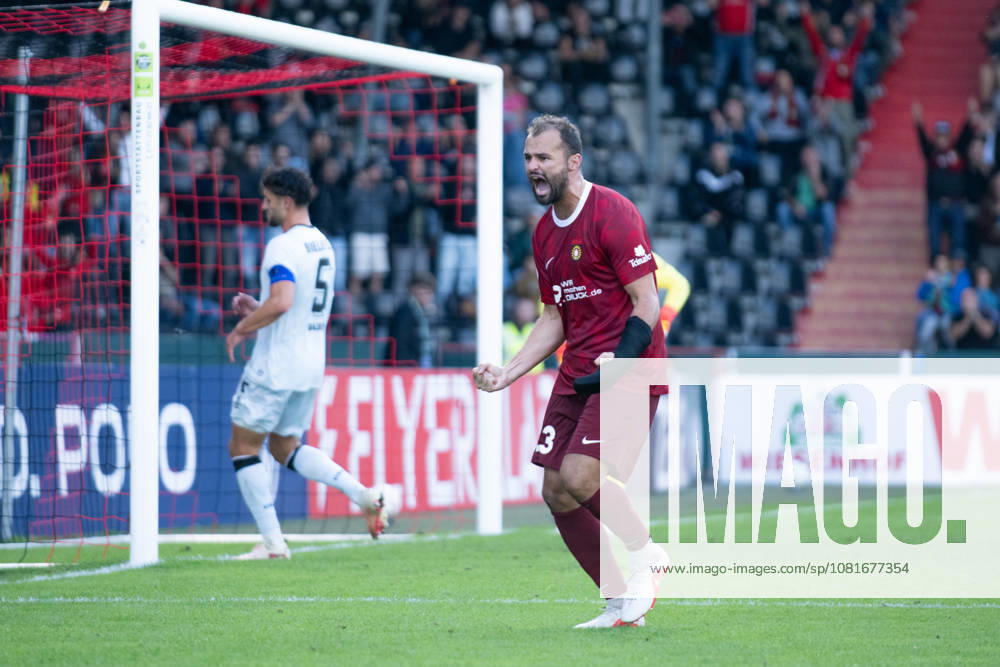 Fabian Eisele (SG Sonnenhof Grossaspach, 23), erzielt per Elfmeter den 2:2 Ausgleichstreffer, SG Sonnenhof Grossaspach vs. Arminia Bielefeld, Fussball, GER, DFB Pokal, 1. Runde, Saison 2026 2027, 22.08.2026, Eibner-Pressefoto Andreas Ulmer SG Sonnenhof Grossaspach vs. Arminia Bielefeld, Fussball, GER, DFB Pokal, 1. Runde, Saison 2026 2027, 22.08.2026, Aspach