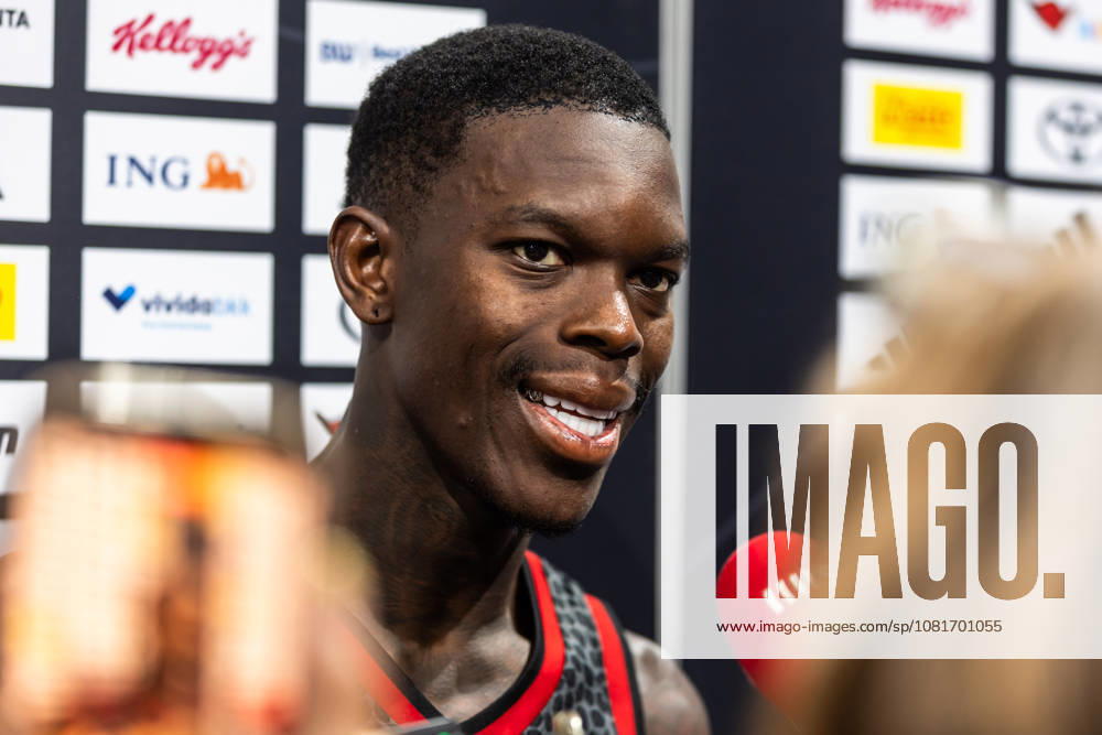 GER, Turkish Airlines Supercup 2026, Hamburg, Finale, Deutschland-Kroatien Dennis Schroeder ( 17 Deutschland) beim Interview Hamburg Barclays Arena Hamburg Deutschland