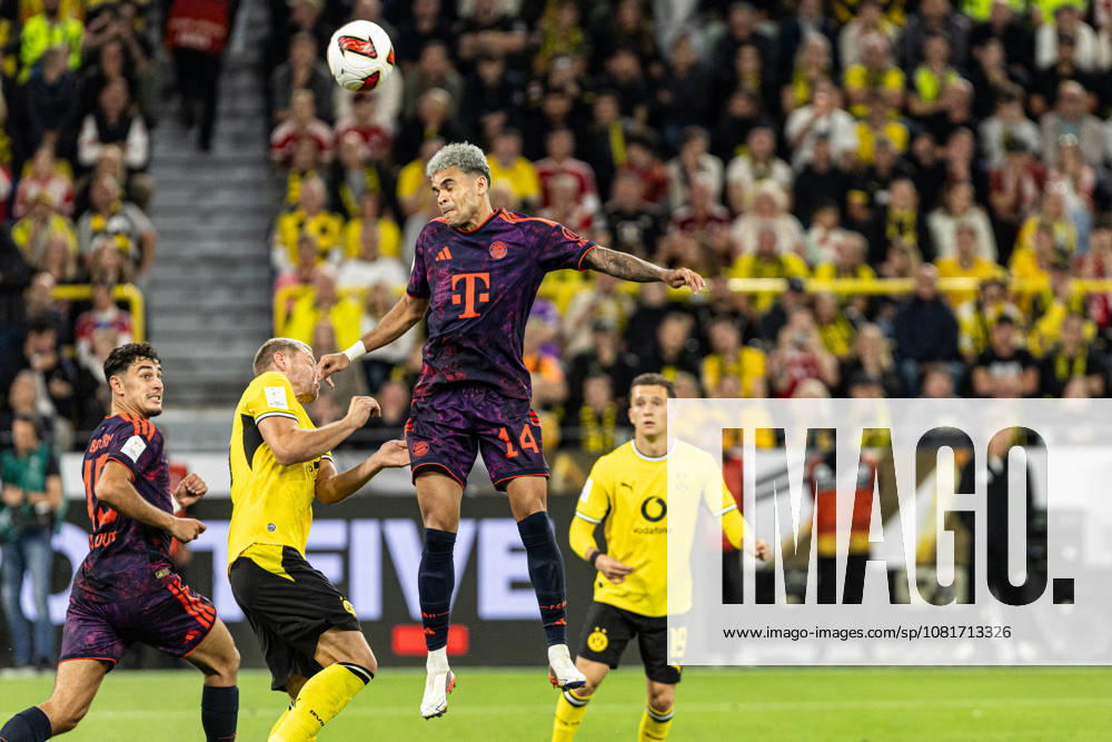Franz-Beckenbauer-Supercup 2026: Borussia Dortmund - FC Bayern München; 22.08.2026 Luis Diaz (FC Bayern München, 14) Franz-Beckenbauer-Supercup 2026: Borussia Dortmund - FC Bayern München; Signal Iduna Park, Dortmund