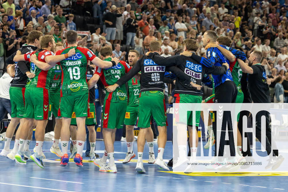 Jubel, Celebration, Freude, Emotion, Feier, SC Magdeburg vs. Füchse Berlin, Handball, HBL, REXEL SUPER CUP, 2026, 22.08.2026 Munich SAP Garden Germany