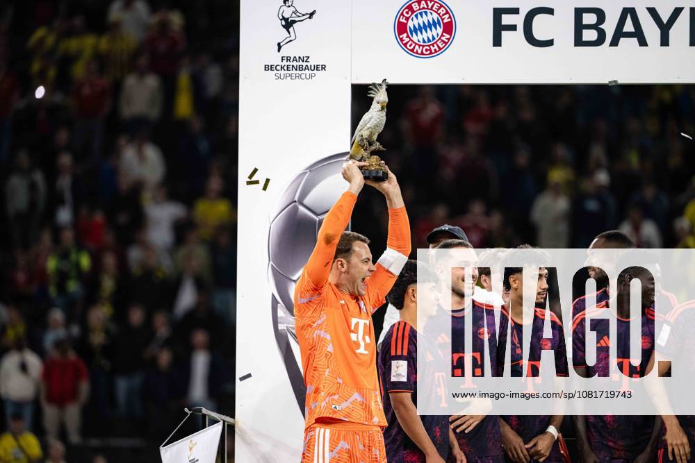 Manuel Neuer 1 (FC Bayern Muenchen), Borussia Dortmund vs. FC Bayern Muenchen, Fussball, Franz Beckenbauer Supercup, 22.08.2026 DFB regulations prohibit any use of photographs as image sequences and or quasi-video Dortmund Nordrhein-Westfalen Deutschland