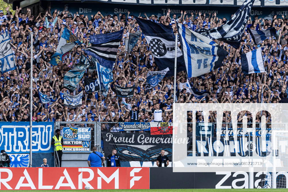 DFB-Pokal, 2026 2027, 1. Runde: MSV Duisburg - SV 07 Elversberg; 22.08.2026 Fans von MSV Duisburg DFB-Pokal, 2026 2027, 1. Runde: MSV Duisburg - SV 07 Elversberg; Schauinsland-Reisen-Arena, Duisburg; 22.08.2026 DFB regulations prohibit any use of photographs as image sequences and or quasi video.