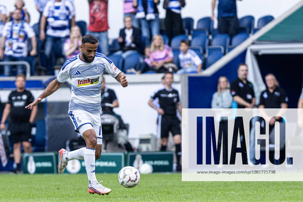 DFB-Pokal, 2026 2027, 1. Runde: MSV Duisburg - SV 07 Elversberg; 22.08.2026 Lukas Pinckert (SV 07 Elversberg, 19) DFB-Pokal, 2026 2027, 1. Runde: MSV Duisburg - SV 07 Elversberg; Schauinsland-Reisen-Arena, Duisburg; 22.08.2026 DFB regulations prohibit any use of photographs as image sequences and or quasi video.