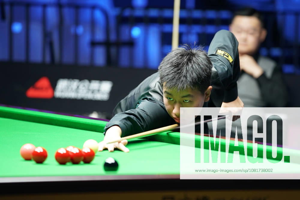 Gao Yang of China plays a shot in the first round match against Guan Zhen of China on day 1 of Wuhan Open 2026 at the Optics Valley Gymnasium of Huazhong University of Science and Technology on August 23, 2026 in Wuhan, Hubei Province of China.