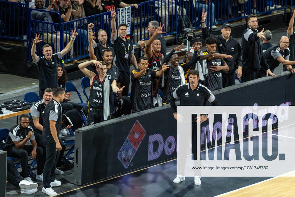 Basketball Hamburg 22.08.2026 Turkish Airlines Supercup 2026 Finale Deutschland (GER) - Kroatien (CRO) team Deutschland Jubel