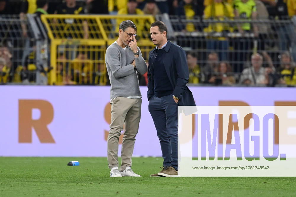 Trainer Niko Kovac (Borussia Dortmund), Lars Ricken (Geschäftsführer Borussia Dortmund), v.li., nach dem Spiel 22.08.2026, Fussball, Saison 2026 2027, Franz-Beckenbauer-Supercup 2026, Finale, Borussia Dortmund - FC Bayern München 1:2 DFL regulations prohibit any use of photographs as image sequences and or quasi-video Dortmund Signal Iduna Park Nordrhein Westfalen Deutschland