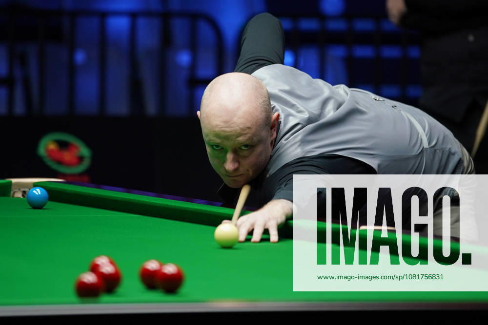 Chris Wakelin of England plays a shot in the first round match against Jordan Brown of Northern Ireland on day 1 of Wuhan Open 2026 at the Optics Valley Gymnasium of Huazhong University of Science and Technology on August 23, 2026 in Wuhan, Hubei Province of China.