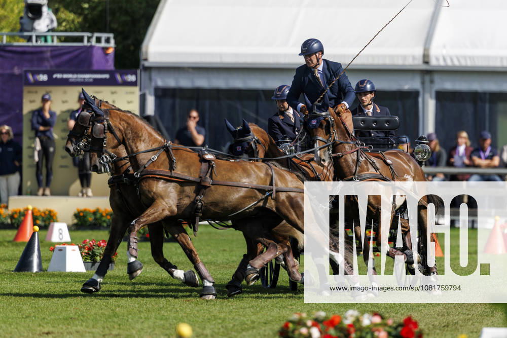 AACHEN - FEI World Championships 2026, AACHEN - FEI World Championships 2026 NAPROUS Daniel (GBR), Ippon, Jack, Lord P.C, Lyzander .V, Onno Stuntman Star Wars, Davinci Code, Games of Thrones and more FEI Driving World Championship, WM, Weltmeisterschaft Four-in-Hand Team & Individual Cones Kegelfahren Aachen, Reitstadion Soers 23. August 2026 -