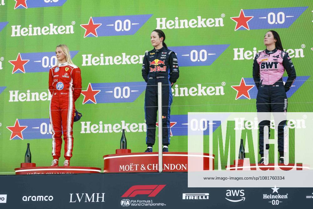 F1 - DUTCH GRAND PRIX 2026 PALMOWSKI Alisha (uk), Campos racing supported by Red Bull racing, Tatuus F4-T421, portrait LARSEN Alba (dnk), MP Motorsport supported by Ferrari, Tatuus F4-T421, portrait GADEMAN Nina (nld), MP Motorsport supported by Alpine,Tatuus F4-T421, portrait during the Formula 1 Dutch Grand Prix 2026, 12th round of the 2026 Formula One World Championship, WM, Weltmeisterschaft from July 21 to 23, 2026 on the Circuit Zandvoort, in Zandvoort, Netherlands - ZandvoortNetherlands