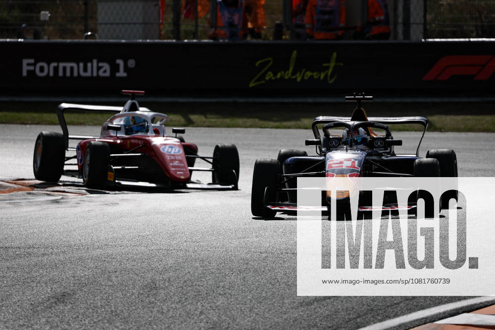 AUTO - F1 ACADEMY 2026 - ZANDVOORT 21 PALMOWSKI Alisha (uk), Campos racing supported by Red Bull racing, Tatuus F4-T421, action and 12 LARSEN Alba (dnk), MP Motorsport supported by Ferrari, Tatuus F4-T421, action during the 4th round of the 2026 F1 Academy from August 21 to 23, 2026 on the Zandvoort Circuit, in Zandvoort, Netherlands - ZandvoortNetherlands