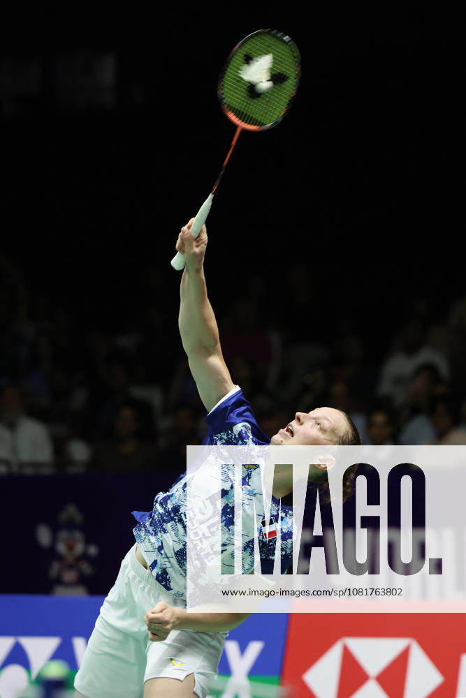 Thom Gicquel of France and Delphine Delrue of France in action during a final match of mix double during the BWF World Championships 2026 at Indira Gandhi Indoor Stadium, in New Delhi on August 23, 2026. New Delhi India
