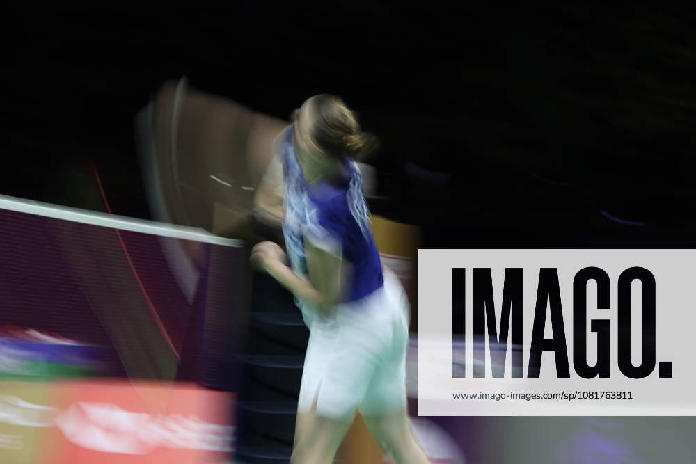 Thom Gicquel of France and Delphine Delrue of France in action during a final match of mix double during the BWF World Championships 2026 at Indira Gandhi Indoor Stadium, in New Delhi on August 23, 2026. New Delhi India