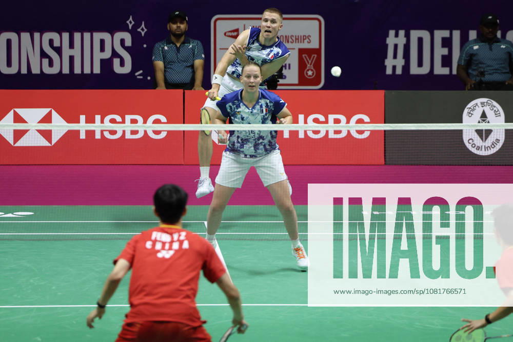 Thom Gicquel and Delphine Delrue Badminton World Champions - New Delhi Thom Gicquel of France and Delphine Delrue of France compete in the final match of mixed doubles during the BWF World Championships 2026 at Indira Gandhi Indoor Stadium in New Delhi, India on August 23, 2026. Photo by Anshuman Akash ABACAPRESS.COM New Delhi India