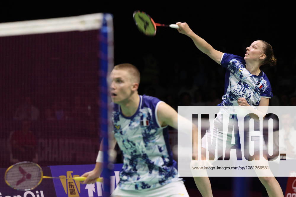 Thom Gicquel and Delphine Delrue Badminton World Champions - New Delhi Thom Gicquel of France and Delphine Delrue of France compete in the final match of mixed doubles during the BWF World Championships 2026 at Indira Gandhi Indoor Stadium in New Delhi, India on August 23, 2026. Photo by Anshuman Akash ABACAPRESS.COM New Delhi India