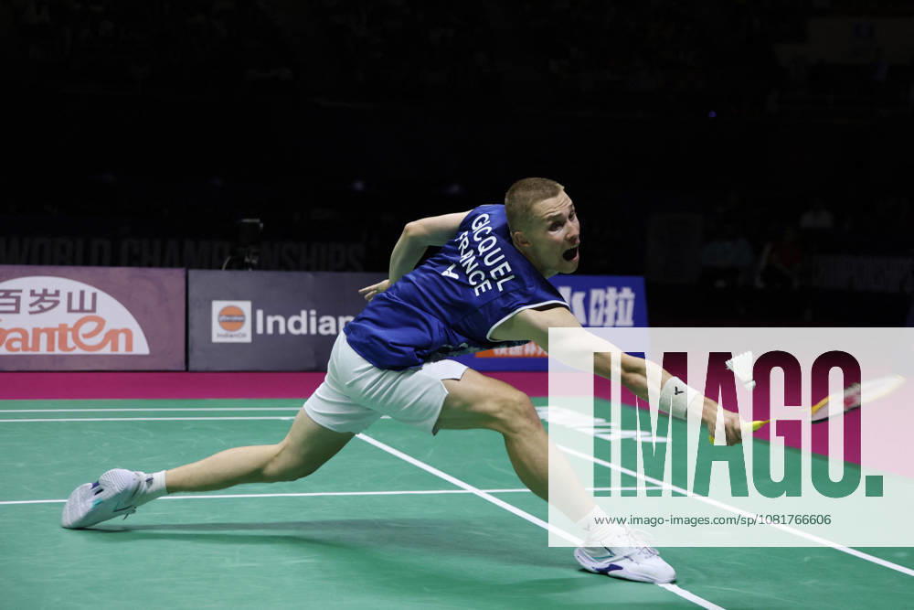 Thom Gicquel and Delphine Delrue Badminton World Champions - New Delhi Thom Gicquel of France and Delphine Delrue of France compete in the final match of mixed doubles during the BWF World Championships 2026 at Indira Gandhi Indoor Stadium in New Delhi, India on August 23, 2026. Photo by Anshuman Akash ABACAPRESS.COM New Delhi India