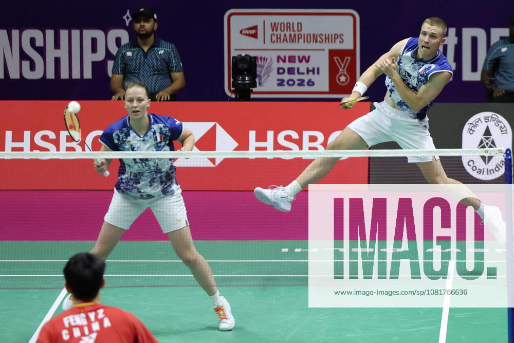 Thom Gicquel and Delphine Delrue Badminton World Champions - New Delhi Thom Gicquel of France and Delphine Delrue of France compete in the final match of mixed doubles during the BWF World Championships 2026 at Indira Gandhi Indoor Stadium in New Delhi, India on August 23, 2026. Photo by Anshuman Akash ABACAPRESS.COM New Delhi India