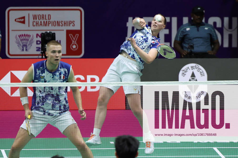 Thom Gicquel and Delphine Delrue Badminton World Champions - New Delhi Thom Gicquel of France and Delphine Delrue of France compete in the final match of mixed doubles during the BWF World Championships 2026 at Indira Gandhi Indoor Stadium in New Delhi, India on August 23, 2026. Photo by Anshuman Akash ABACAPRESS.COM New Delhi India