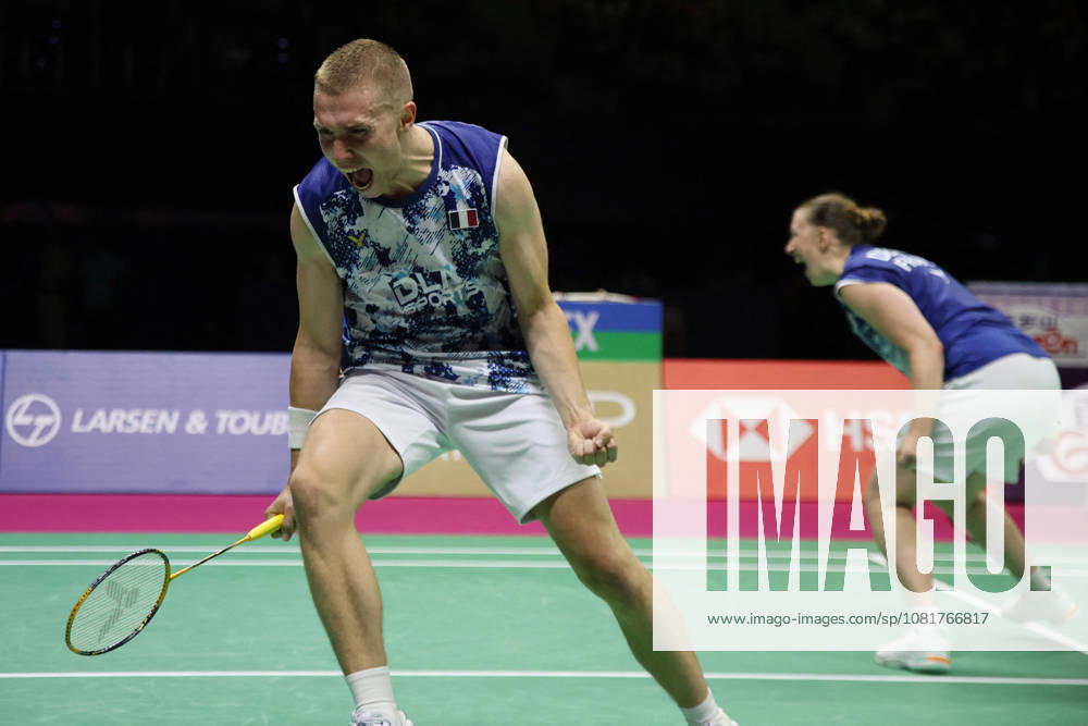 Thom Gicquel and Delphine Delrue Badminton World Champions - New Delhi Thom Gicquel of France and Delphine Delrue of France compete in the final match of mixed doubles during the BWF World Championships 2026 at Indira Gandhi Indoor Stadium in New Delhi, India on August 23, 2026. Photo by Anshuman Akash ABACAPRESS.COM New Delhi India