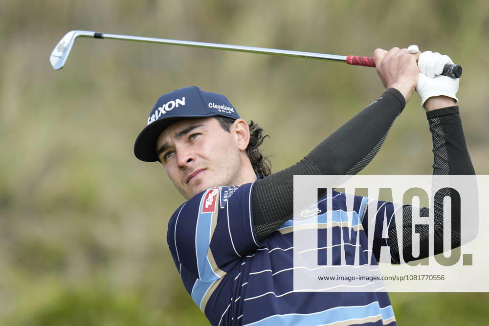 BALMEDIE, SCOTLAND - AUG 23: Maximilian Steinlechner (AUT) plays from the third tee during Round 4 at the 2026 Nexo Championship at the Trump International Golf Links, Balmedie on August 23, 2026 in Aberdeenshire, Scotland The 2026 Nexo Championship