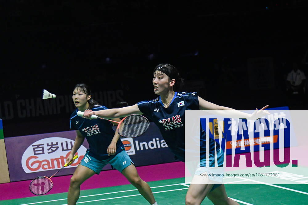 India BWF Championships 2026 South Korea s Baek Ha Na and Lee So Hee compete against China s Liu Sheng Shu and Tan Ning during the Women s Doubles Finals of the BWF World Championships 2026 in New Delhi, India, on August 23, 2026. New Delhi Delhi India