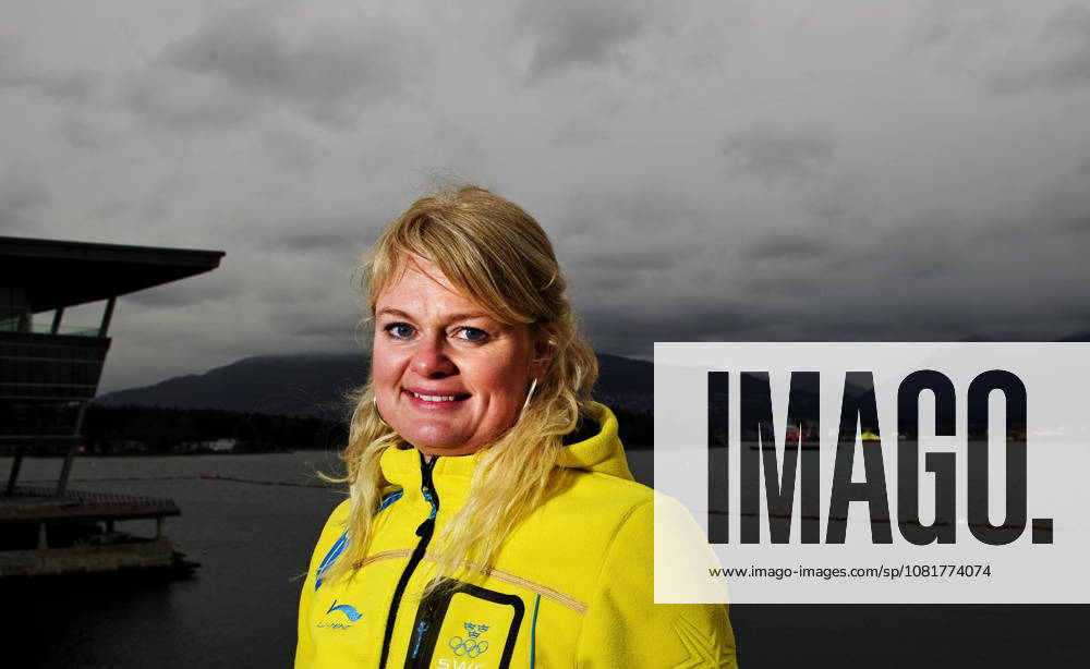 OS 2010, Curling, dam, presskonferens: Anette Norberg. Vancouver Kanada