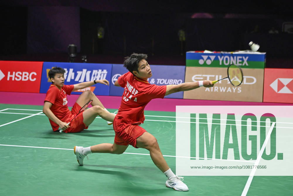 (260823) -- NEW DELHI, Aug. 23, 2026 -- Feng Yanzhe Huang Dongping (R) of China compete during the mixed doubles final match against Thom Gicquel Delphine Delrue of France at BWF World Championships in New Delhi, India, Aug. 23, 2026. ) (SP)INDIA-NEW DELHI-BADMINTON-BWF WORLD CHAMPIONSHIPS-MIXED DOUBLES JavedxDar
