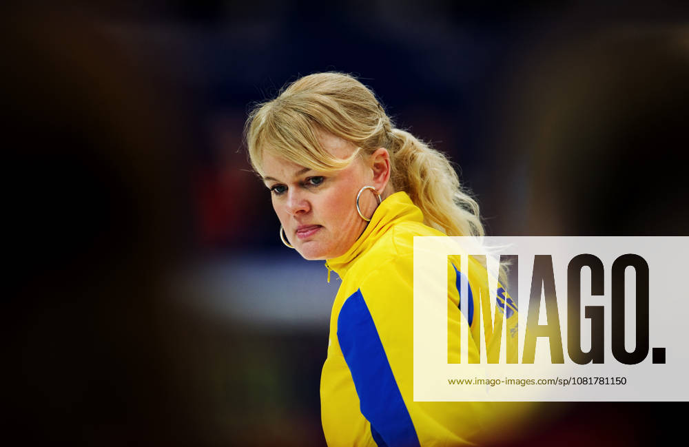 OS 2010, Curling, dam, final, Kanada - Sverige: Anette Norberg, Sverige. Vancouver Kanada