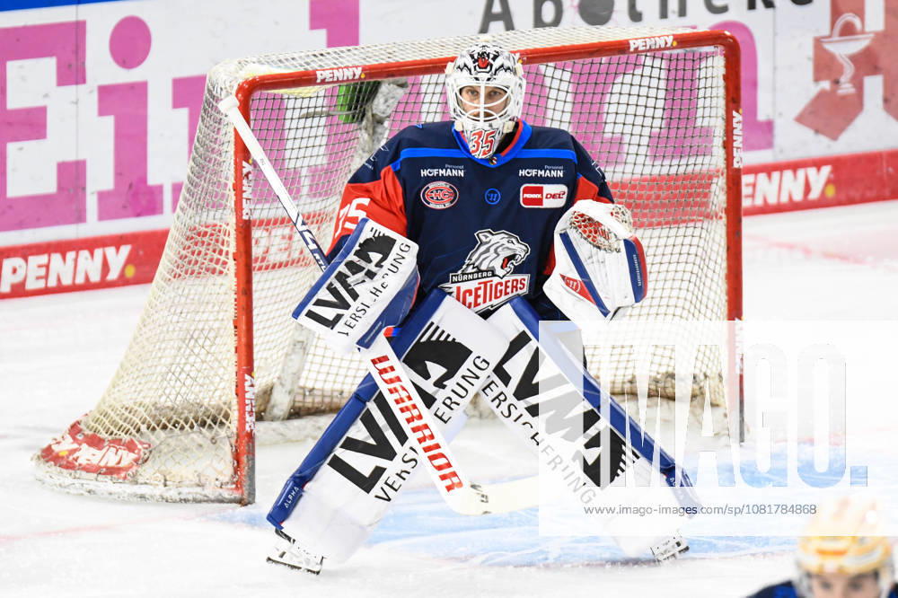 Nuernberg Ice Tigers vs. Loewen Frankfurt, Eishockey, Deutsche Eishockey Liga, Penny DEL, Vorbereitungsspiel, Gaeuboden Cup, Saison 2026 2027 am 23.08.2026 Luis Janett (Nuernberg Ice Tigers), Eishockey Herren, Deutsche Eishockey Liga, Penny DEL, Vorbereitungsspiel, Gaeuboden Cup, Saison 2026 2027 am 23.08.2026 im Eisstadion am Pulverturm, Nuernberg Ice Tigers (blau) gegen Loewen Frankfurt (weiss)
