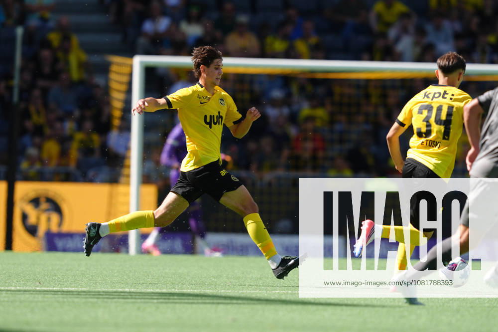 Noe Tschanz (52 YB) during the Brack Super League match between BSC Young Boys and FC Vaduz at Stadion Wankdorf on August 23, 2026 in Bern, Switzerland.