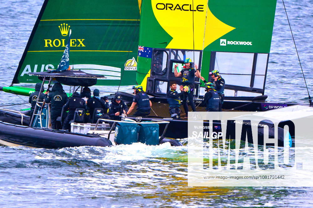 GER, Sail GP, Rockwool Germany Sail Grand Prix, Sassnitz, 22.-23.08.2026, Deutschland, Samstag, 23.08.2026, Renntag 2, BONDS FLYING ROOS - Sail GP Team - Australia; Driver - Tom Slingsby, gewinnt das Finale Rennen, GER, Sail GP, Rockwool Germany Sail Grand Prix, Sassnitz, 22.-23.08.2026, Deutschland, Samstag, 23.08.2026, Renntag 2,
