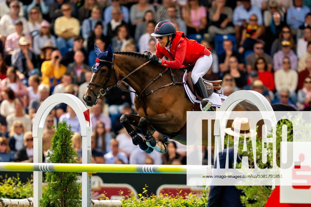 Laura Kraut auf Baloutinue (USA) FEI Jumping World Championship, WM, Weltmeisterschaft Aachen 2026, Third Competition Individual Final, Longines-Prize, 23.08.2026 FEI Jumping World Championship Aachen 2026, Third Competition Individual Final, Longines-Prize, 23.08.2026 Aachen