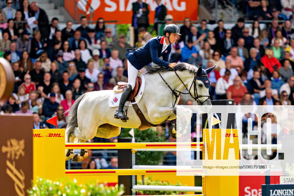 Scott Brash auf Hello Mango (GBR) FEI Jumping World Championship, WM, Weltmeisterschaft Aachen 2026, Third Competition Individual Final, Longines-Prize, 23.08.2026 FEI Jumping World Championship Aachen 2026, Third Competition Individual Final, Longines-Prize, 23.08.2026 Aachen