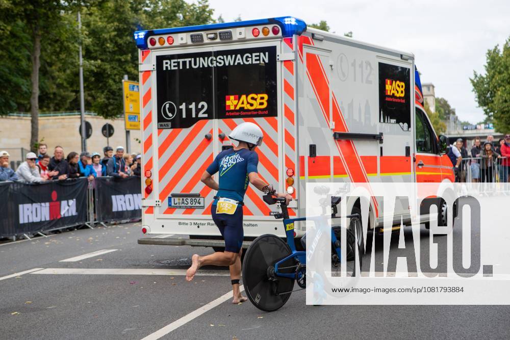 More than 2,600 athletes compete in inaugural IRONMAN 70.3 Leipzig LEIPZIG, GERMANY AUGUST 23, 2026: Athletes compete in the inaugural IRONMAN 70.3 Leipzig in Leipzig, Germany, on August 23, 2026, marking the first edition of the middle-distance triathlon held in the city. More than 2,600 athletes from Germany and abroad took part in the event, which combines swimming, cycling and running, as spectators gathered along the course to watch the competition. Leipzig Saxony Germany