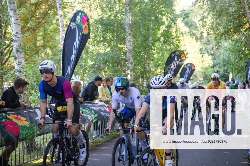 More than 2,600 athletes compete in inaugural IRONMAN 70.3 Leipzig LEIPZIG, GERMANY AUGUST 23, 2026: Athletes compete in the inaugural IRONMAN 70.3 Leipzig in Leipzig, Germany, on August 23, 2026, marking the first edition of the middle-distance triathlon held in the city. More than 2,600 athletes from Germany and abroad took part in the event, which combines swimming, cycling and running, as spectators gathered along the course to watch the competition. Leipzig Saxony Germany