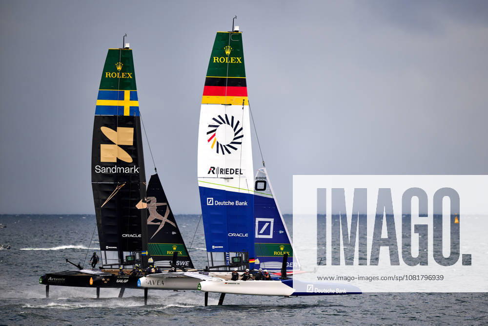 GER, Sail GP, Rockwool Germany Sail Grand Prix, Sassnitz, 22.-23.08.2026, Deutschland, Samstag, 23.08.2026, Renntag 2, ARTEMIS - Sali GP Team - Sweden; Driver - Nathan Outteridge, GERMANY BY DEUTSCHE BANK - Sail GP Team - Germany; Driver - Erik Kosegarten-Heil, GER, Sail GP, Rockwool Germany Sail Grand Prix, Sassnitz, 22.-23.08.2026, Deutschland, Samstag, 23.08.2026, Renntag 2,