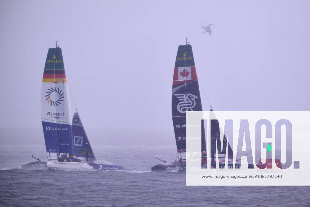 GER, Sail GP, Rockwool Germany Sail Grand Prix, Sassnitz, 22.-23.08.2026, Deutschland, Samstag, 23.08.2026, Renntag 2, GERMANY BY DEUTSCHE BANK - Sail GP Team - Germany; Driver - Erik Kosegarten-Heil, NORTHSTAR - Sail GP TeaM - CANADA; Driver - Giles Scott, GER, Sail GP, Rockwool Germany Sail Grand Prix, Sassnitz, 22.-23.08.2026, Deutschland, Samstag, 23.08.2026, Renntag 2,