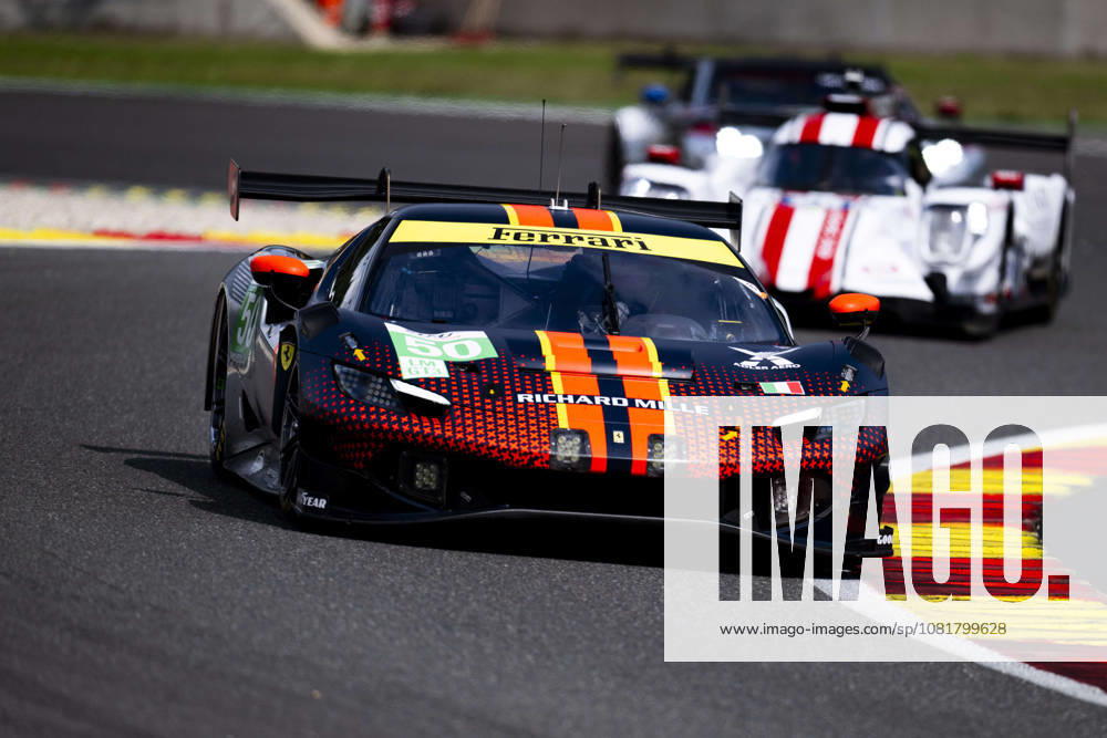 AUTO - ELMS - 4 HOURS OF SPA-FRANCORCHAMPS 2026 50 TOLEDO Custodio (usa), WADOUX Lilou (fra), AGOSTINI Riccardo (ita), Richard Mille AF Corse, Ferrari 296 LMGT3 Evo, LMGT3, action during the 4 Hours of Spa-Francorchamps, 4th round of the 2026 European Le Mans Series on the Circuit de Spa-Francorchamps from August 21 to 23, 2026 in Stavelot, Belgium - StavelotBelgium