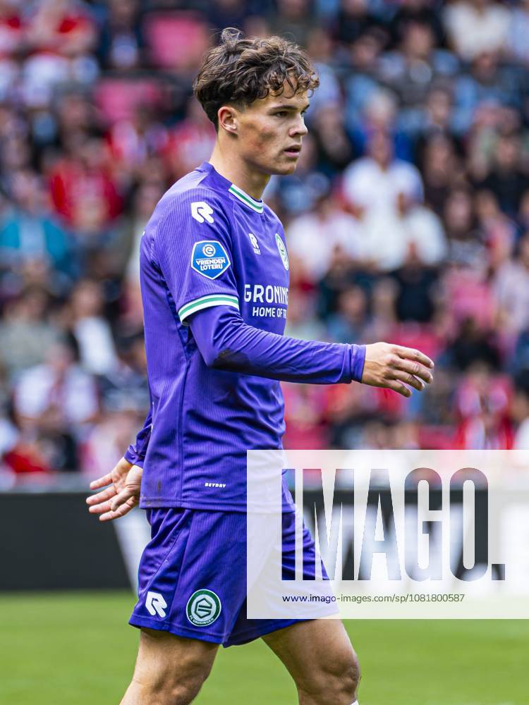 EINDHOVEN - Thom van Bergen of FC Groningen during the Eredivisie match between PSV Eindhoven and FC Groningen at the Philips Stadium on August 23, 2026 in Eindhoven, the Netherlands. KEVIN SENDERS ANP Eredivisie 2026 27 ANPxSportx xMarcelxterxBalsxIVx 566111611 originalFilename: 566111611