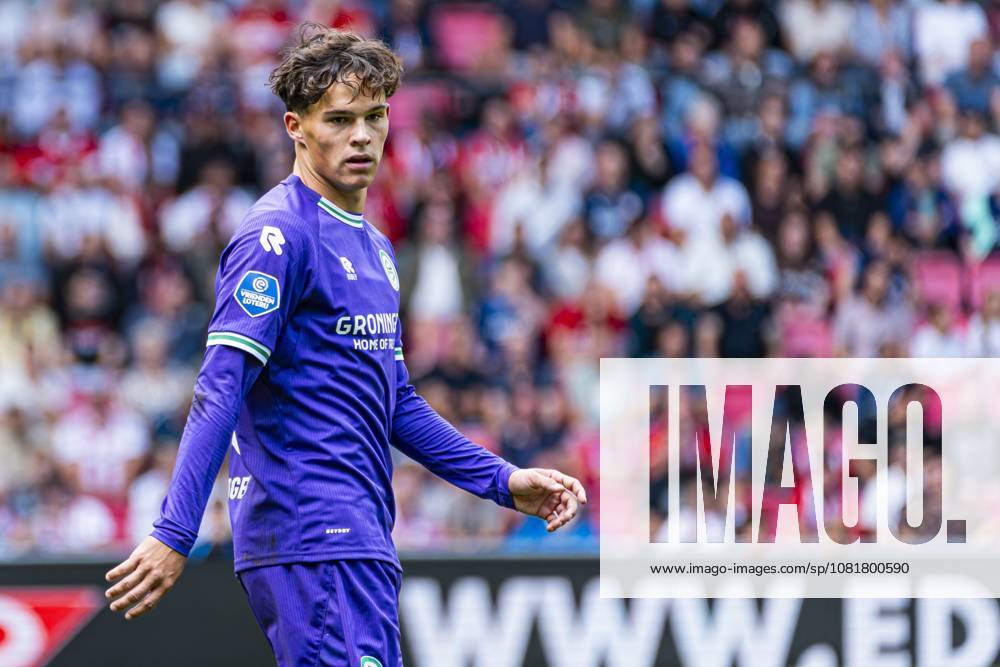 EINDHOVEN - Thom van Bergen of FC Groningen during the Eredivisie match between PSV Eindhoven and FC Groningen at the Philips Stadium on August 23, 2026 in Eindhoven, the Netherlands. KEVIN SENDERS ANP Eredivisie 2026 27 ANPxSportx xMarcelxterxBalsxIVx 566111615 originalFilename: 566111615