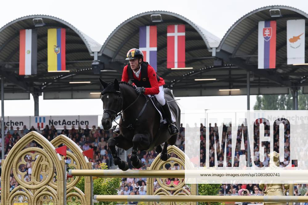 Marcus Ehning (GER, Deutschland) mit Pferd Coolio 42, FEI Jumping World Championship, WM, Weltmeisterschaft Third Competition Individual Final LONGINES-Prize, Longines-Preis, Parcourbesichtigung, Springen, Jumping, AACHEN - FEI World Championships 2026, Finale Weltfest des Pferdesports, Reitsport Weltmeisterschaft 2026, Aachen 2026, Welcome Home 2026, Aachener Soers, 11. bis 23. August 2026, Reitsport, 23.08.2026, Aachen Aachener Soers Deutschland