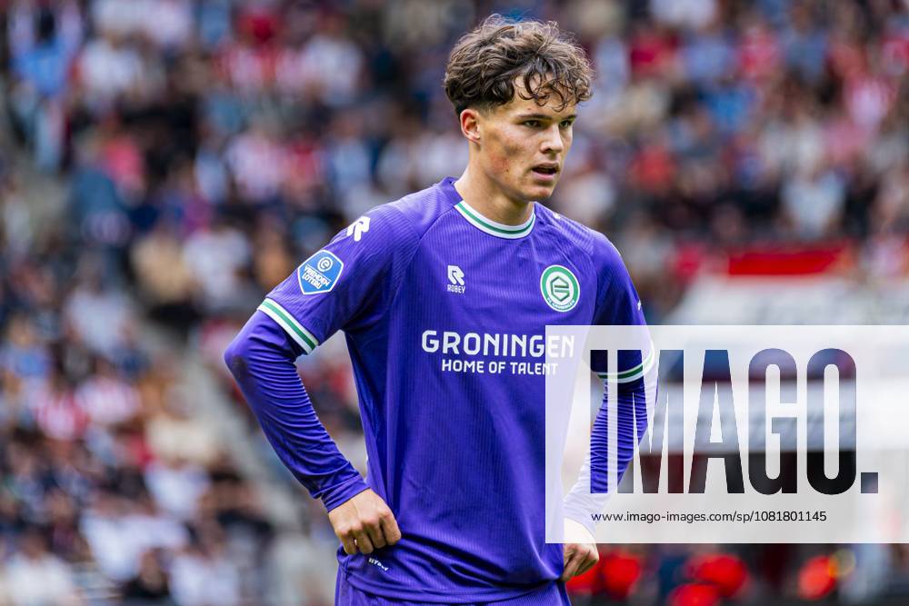 EINDHOVEN - Thom van Bergen of FC Groningen during the Eredivisie match between PSV Eindhoven and FC Groningen at the Philips Stadium on August 23, 2026 in Eindhoven, the Netherlands. KEVIN SENDERS ANP Eredivisie 2026 27 ANPxSportx xMarcelxterxBalsxIVx 566111696 originalFilename: 566111696