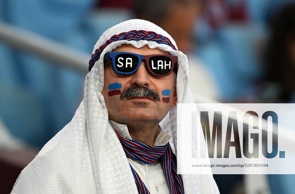 Trabzonspor v Basaksehir - Turkish Super Lig TRABZON, TURKIYE - AUGUST 23: A fan is seen with glasses reading Salah ahead of the Turkish Super Lig week 2 football match between Trabzonspor and Basaksehir at Papara Park in Trabzon, Turkiye on August 23, 2026. Hakan Burak Altunoz Anadolu Trabzon Turkey. Editorial use only. Please get in touch for any other usage.