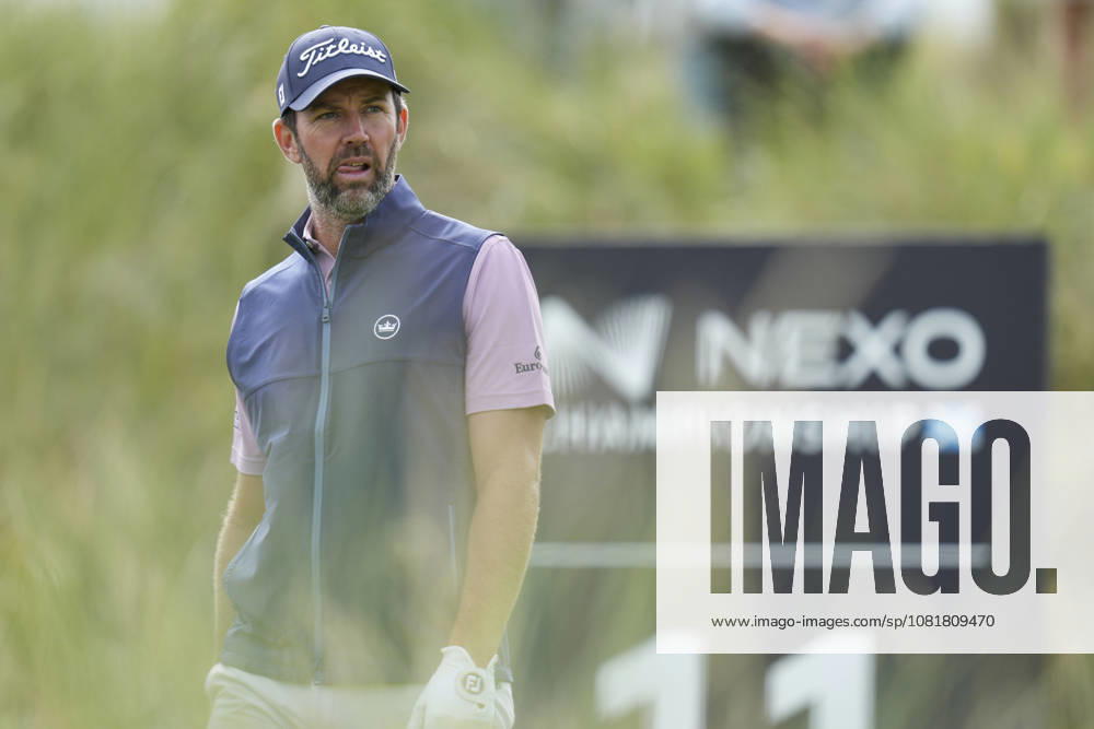 BALMEDIE, SCOTLAND - AUG 23: Scott Jamieson (SCO) waits on the eleventh tee during Round 4 at the 2026 Nexo Championship at the Trump International Golf Links, Balmedie on August 23, 2026 in Aberdeenshire, Scotland The 2026 Nexo Championship