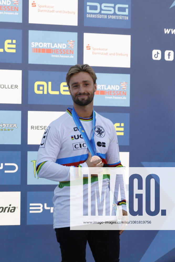 Finale Männer bei der UEC BMX Freestyle Park Europameisterschaft in Darmstadt Ausrichter VC Darmstadt hier Platz 3 Anthony Jeanjean (FRA) Darmstadt Hessen Deutschland