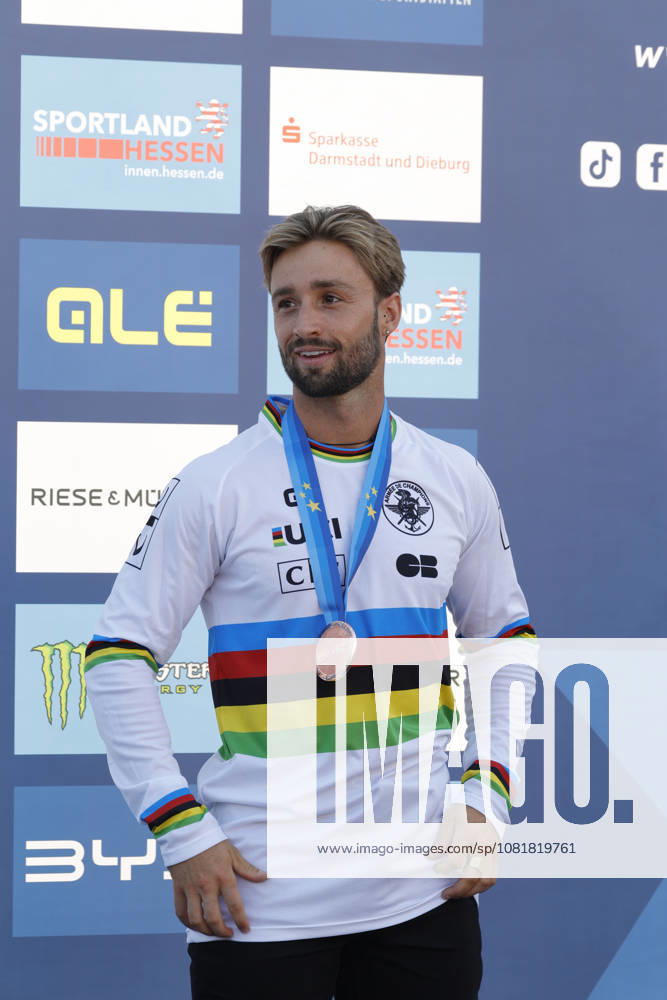 Finale Männer bei der UEC BMX Freestyle Park Europameisterschaft in Darmstadt Ausrichter VC Darmstadt hier Platz 3 Anthony Jeanjean (FRA) Darmstadt Hessen Deutschland