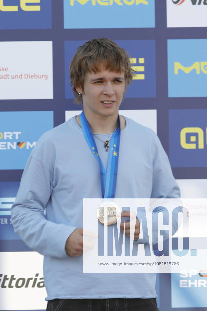 Finale Männer bei der UEC BMX Freestyle Park Europameisterschaft in Darmstadt Ausrichter VC Darmstadt hier Platz 2 Arsenii Linbishkin (AIN) Darmstadt Hessen Deutschland